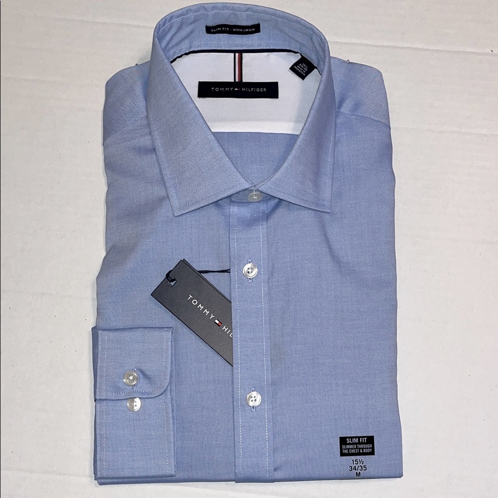 Tommy Hilfiger Men's Light Blue Dress Shirt